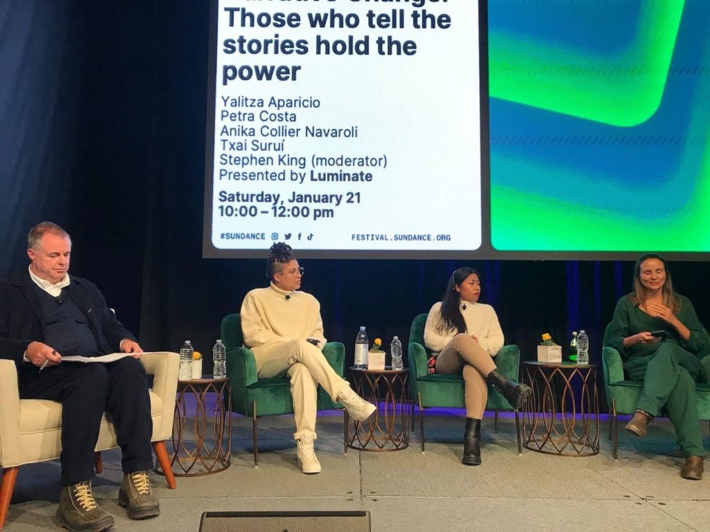 Twitter whistleblower Anika Collier Navaroli speaks at Sundance